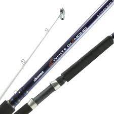 OKUMA WHITE DIAMOND 10' MEDIUM HEAVY 2 PC DIPSY DIVER ROD