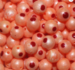 TROUT PLASTICS BLOOD DOT BEADS