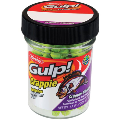 BERKLEY GULP! CRAPPIE NIBBLES CHARTREUSE