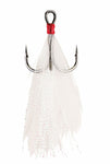 BERKLEY FUSION19 WHITE FEATHERED TREBLE HOOK