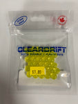 CLEARDRIFT CLEAR SOFT BEADS 8MM